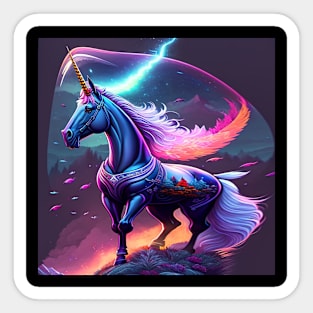 FANTASY RAINBOW UNICORN Sticker